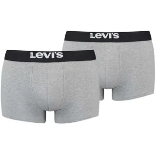 Levi's LEVIS MEN SOLID BASIC TRUNK grau S 2er Pack