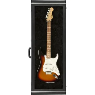 Fender Wand-Gitarrenvitrine mit Schloss, Plexiglas, Schwarz | Abschließbarer Tür und Plexiglasfenster für sichere Aufbewahrung und Schutz von E-Gitarren oder Akustikgitarren.