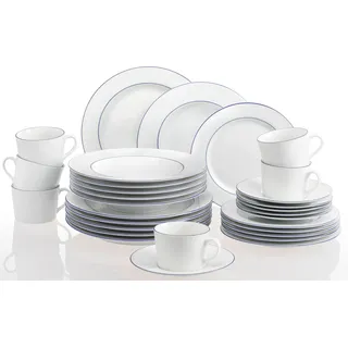 Retsch Heike Blaurand Kombiservice 30-tlg. blau/weiß