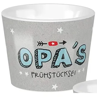 Sheepworld, - 46478 - Eierbecher, Opa ́s Frühstücksei, 4,3cm x 5,3cm, Porzellan, spülmaschinengeeignet
