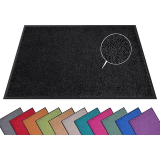 HANSE HOME Fußmatte Wash & Clean schwarz – Gr.: 90 x 150 cm