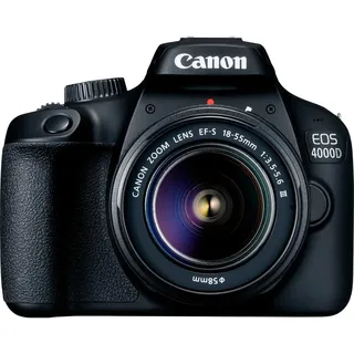 Canon EOS 4000D mit Objektiv EF-S 18-55mm 3.5-5.6 III (3011C003)