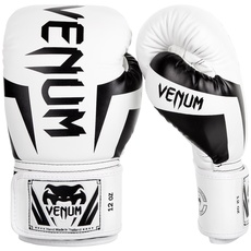 Venum Unisex Elite Boxing Gloves Boxhandschuhe, Weiß/Schwarz, 10 Oz EU