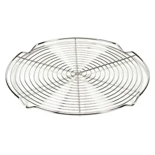 SCHNEIDER Tortengitter, mit Füßen, Kuchengitter aus hochwertigem Edelstahl, Durchmesser: 360 mm, Spirale
