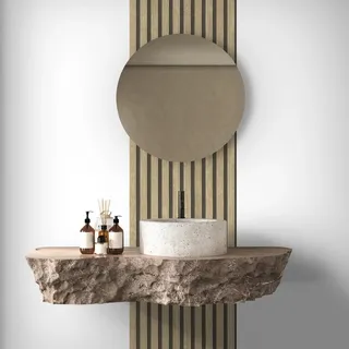 A.S. Création Tapete Holzpaneele selbstklebend - Holzpaneele Skandinavisch beige braun - 3D Tapete Holzoptik - 0,52 x 2,5m - Made in Germany