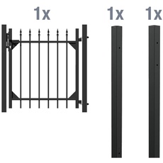 Bild von Einzeltorset Chaussee 1,0 x 10 m matt/schwarz