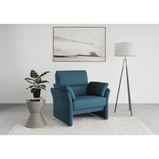 DOMO collection Sessel "Pina elegant und zeitloser Clubsessel, bequemer Cocktailsessel" Hoher Sitzkomfort, Microfaser hochflorig, petrol, petrol