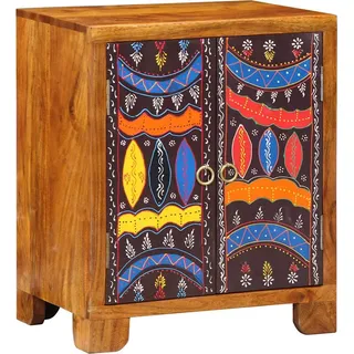 vidaXL Sideboard Mehrfarbig 50x35x60 cm Massivholz Akazie
