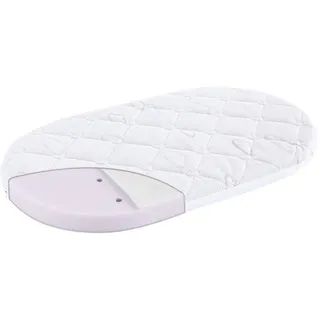 Träumeland Matratze ‚brise light‘ für den Stubenkorb, Größe 37 x 70 cm, ovale Form