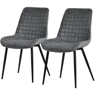 ML-Design Esszimmerstuhl Anthrazit Samt