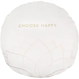 Räder Zen Spirit Kissen rund Choose Happy