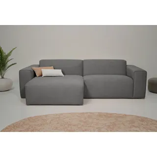 otto home »Koa, 228 cm, L-Form, Modulsofa in Cord, Chenille, Struktur, Webstoff« Designsofa, weicher Lounge-Sitzkomfort, Welleunterfederung, bodentief,