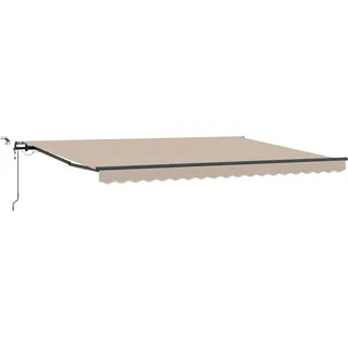 vidaXL Markisenstoff mit Beige 450 x 300 cm Polyester - Beige