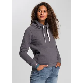 KangaROOS Sweatshirt, mit hohem Stehkragen KangaROOS anthrazit-meliert 32/34 (XS)