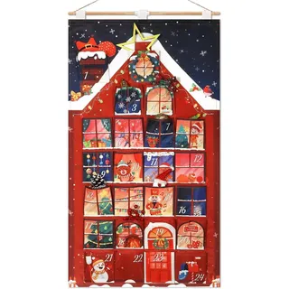 Adventskalender 24 Säckchen Befüllen DIY Wiederverwendbar Haus Kreativ