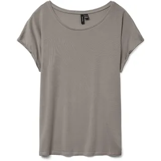 Vero Moda Vmava Plain Ss Top Braun L