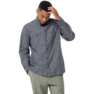 Jack Wolfskin Sandroute M Shirt Longsleeve, Night Blue, M EU
