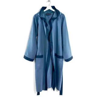 Caleffi Bademantel für Damen und Herren, weicher Frottee mit Kapuze, 100% Baumwolle, Bademantel mit 2 Taschen, Aufhänger für Bademäntel, Gürtel und Schlaufen, saugfähig, gültig als Wintermorgenmantel,