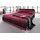 Polsterbett 187 Rot/Schwarz