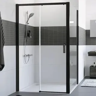 HÜPPE Classics 2 EasyEntry Viereck Gleittür 1-teilig mit festem Segment, Breite:160cm, Höhe:200cm, linksseitige Befestigung, C25313123322