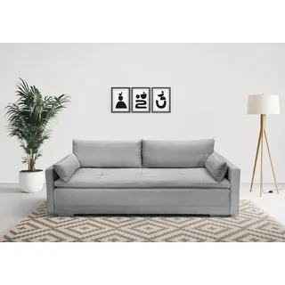 Home Affaire Schlafcouch Polyester 2-Sitzer Grau