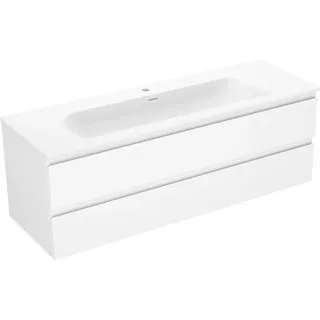 Mexen Orio Badschrank 140 cm mit Waschbecken Vela, 2 Schubladen, weiß matt - 91A10-14047-2-BFF01-W23M01 - Weiß