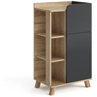 Vicco Unterschrank Karen 50 x 90 cm Braun/Anthrazit