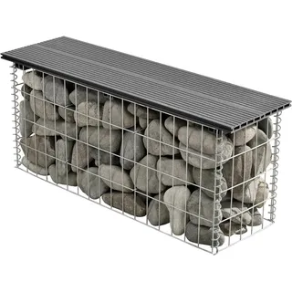 pro.tec Gabionenbank 100 x 45 x 30 cm