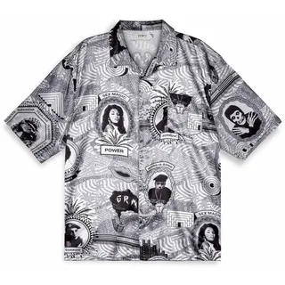 Grimey Supastar Satin Kurzarmhemd - Black - S