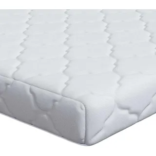 vidaXL Matratze Weiß 200 x 200 cm Jacquard-Stoff - Weiß