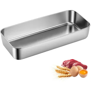 Hejo Kastenform Groß, Edelstahl Backform für Selbstgemachtes Brot, Kuchen & Toastbrot, Stabile Brotbackform mit Großer Kapazität, Gesundheitlich Unbedenklich & Spülmaschinengeeignet, 33.4x15x6.3cm
