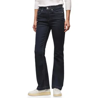 Street One Damen 3716708 Bootcut Jeans, Rinsed Dark Blue, 27W x 30L