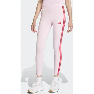 adidas Trainingstights ADIDAS SPORTSWEAR "ESSENTIALS 3-STREIFEN COTTON", Damen, Gr. XXL, N-Gr, clear pink, pure ruby, normal, gr., Obermaterial: 90% Baumwolle, 10% Elasthan, Hosen Trainingstights, sportlicher Look mit 3-Streifen, aus Baumwolle und Elasthan