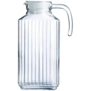 Luminarc ARC 30629 Quadro Krug, Kühlschrankkrug mit Deckel, 1.7 Liter, Glas, transparent, 1 Stück