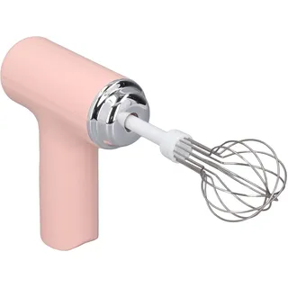 Elektrisches Ei -Schneebesen, Leichter Handheld -Mixer für Creme, Butter, mit Austauschbaren Flüchtlingen, Schnurloses Design für Salatdressing, Eiwischen (Rosa)