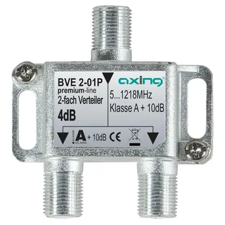 Axing Kabel-TV Verteiler 2-fach 5 - 1218 MHz