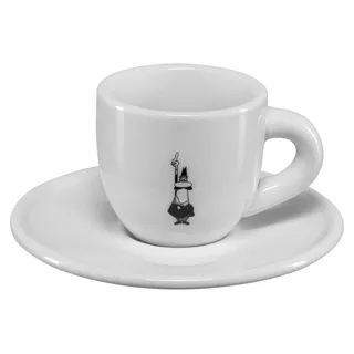 Bialetti Y0TZ097, Einzelbild, 0,08 l, Weiß, Porzellan, Kaffee, Rund - Weiß
