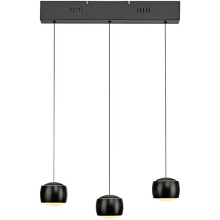 just light. Ballini 3-flg. 220 cm rund schwarz