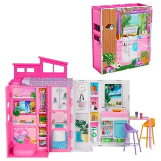 Barbie Puppenhaus-Puppe Klappbares Puppenhaus mehrfarbig