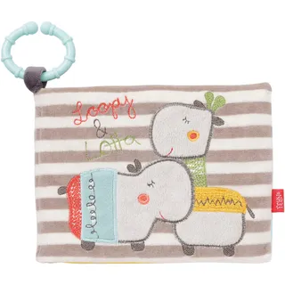 Fehn Greifspielzeug »Classic Stars, Loopy & Lotta Fotoalbum« mit Ring zur Befestigung an Kinderwagen, Babyschale oder Bett, bunt
