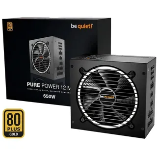 be quiet! Pure Power 12 M 650 W), PC Netzteil, Schwarz