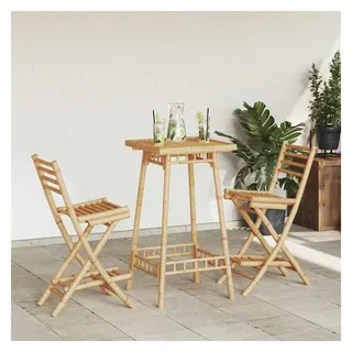 vidaXL Outdoor-Barhocker 2 Stk. Klappbar  Braun