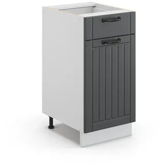 Vicco Midischrank Fame-Line Anthrazit 40 x 82 cm ohne Arbeitsplatte, Model 43408 - Dunkelgrau