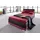 Polsterbett 87 Rot/Schwarz