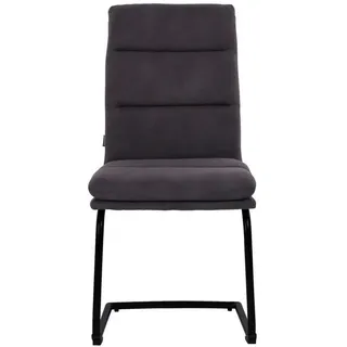 Cantus Schwingstuhl , Grau , Metall, Textil , Rundrohr , 46x95x62.5 cm , Esszimmer, Stühle, Schwingstühle