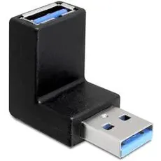 Bild USB 3.0 Adapter, USB-A [Stecker] auf USB-A [Buchse], vertikal gewinkelt 90° (65339)