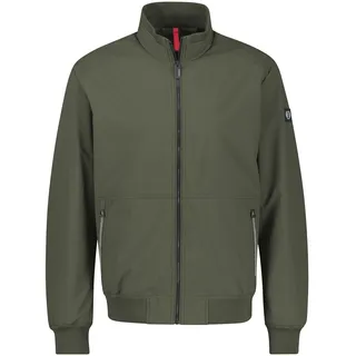 Blouson LERROS, Herren, Gr. XXL, nordic olive, Web, Obermaterial: 100% Polyester, unifarben, bequem hüftbedeckend, Rundhals, Flachstrickbündchen, Jacken Blouson, mit Stehkragen und Reißverschluss