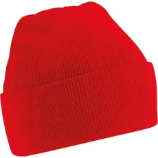 Beechfield, Jungen, Mütze, Original Mütze Mit Bündchen, Rot