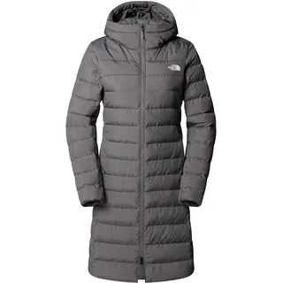 Steppmantel THE NORTH FACE "W ACONCAGUA PARKA", Damen, Gr. S, smoked pearl, Steppware, Obermaterial: 100% Polyester. Wattierung: 50% Daunen, 50% Polyester, Mäntel Steppmantel, mit Daunenfüllung, mit gefütterter Kapuze und Kordelzug, winddicht