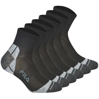 Fila Quarter Multisport Socken 6er Pack Schwarz 43-46